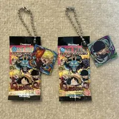 ワンピース 大海賊シールウエハース ミニチュアチャーム ゾロ サンジ