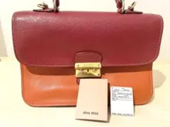 【大切に使いました】miumiu マドラス バイカラー 2wayバッグ