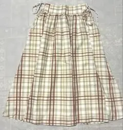 OLIVE des OLIVE オリーブデオリーブ　スカート　チェック柄　りぼん