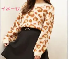 INGNI ヒョウ柄ニット