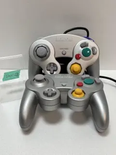 【メンテナンス済】ゲームキューブ コントローラー シルバー 2個セット3️⃣