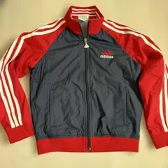adidas ネイビー レッド スポーツジャンパー　120