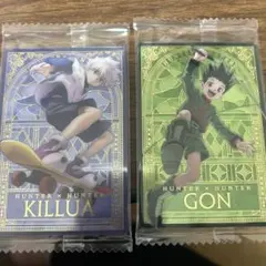 HUNTER×HUNTER キルア ゴン イラストカード 旧アニメ版 2枚セット