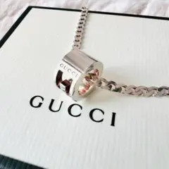 美品✨ グッチ ネックレス カットアウト G シルバー925 喜平チェーン 