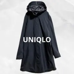 c869 ユニクロ　ブロックテックパーカー　マウンテン　ナイロン　ジップ　黒
