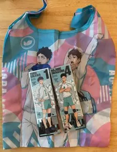 かぷばっぐ　青葉城西　ハイキューロングステッカー　及川徹、岩泉一