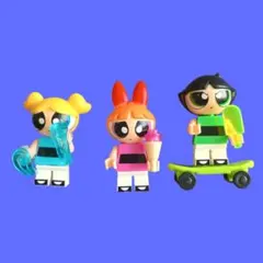 パワーパフガールズ ブロックフィギュア 3体セット