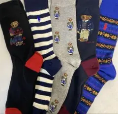 ポロラルフローレンのメンズ用ソックス、3足セットです。 サイズ25〜27cm