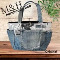 ハンドメイドデニムリメイクバック(*'▽'*)