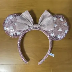 ディズニー ハート型スパンコールカチューシャ