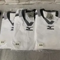 【新品】MIZUNO Vネック　長袖 3点セット　野球　ベースボール サイズO