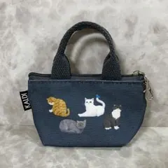 カルディ【KALDI】ネコミニバッグ　小物入れ　ポーチ　バレンタイン※チョコ無し