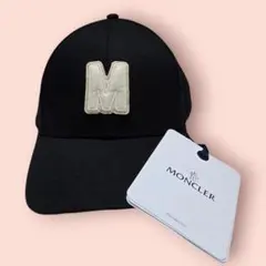 新品同様】モンクレール MONCLER キャップ ベレット ブラック - メルカリ