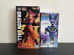 一番くじドラゴンボール　超サイヤ人ゴッド孫悟空　ビルス　フィギュアセット