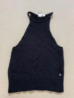 【ROXY】 サマー　ニットタンクトップ　ブラックのサムネイル