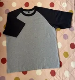 ユニクロ　コットンTシャツ　ラグランスリーブ 　メンズ　M