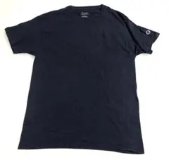 Championネイビー コットン Tシャツ ロゴ付き