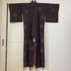 小紋 着物 紫 黒 グラデーション 花柄 IKKI流 - メルカリ