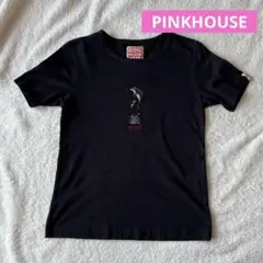 PINKHOUSE ピンクハウス　イルカ刺繍　Tシャツ　M ネイビーのサムネイル