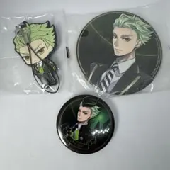 ツイステ セベク 缶バッジ ラバスト マグネット 3点セット