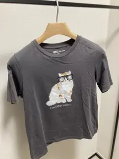 ユニクロ　PAUL & JOEコラボ 猫イラスト Tシャツ Lサイズ グレー