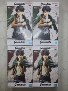 進撃の巨人 Grandista エレンイェーガー リヴァイフィギュア 4体セット