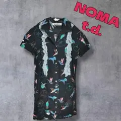 NOMA t.d. ハチドリプリント シャツワンピース 総柄