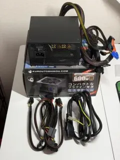 玄人志向 KRPW-PB600W/85+ 600W 箱・ケーブル付き