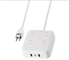 エレコム 電源タップ 雷ガード ホワイト ECT-25430WH