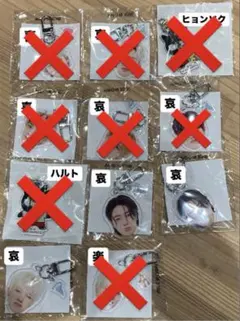 treasure pulse on　カプセルトイ 顔アクキー まとめ売り