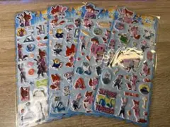 4枚セット ズートピア ぷっくりシール