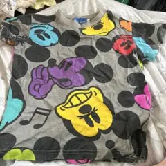 ミッキーマウス カラフルTシャツ キッズ用