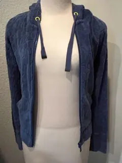 ROXY ネイビー　Sサイズ　フード付きカーディガン