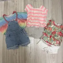 キッズ服セット（Tシャツ・オーバーオール・ショートパンツ）