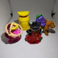 c*n様 グリマスハンバーグラーマクドナルドハッーピーセットのおまけ4種類