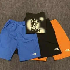 ノースフェイス　まとめ売り　ハーフパンツ3点(150㎝)とTシャツ(140㎝)