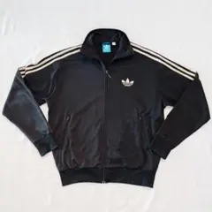 adidas アディダス トラックジャケット ジャージ ゴールド 刺繍ロゴ