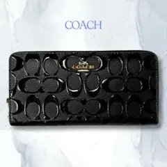 COACH エナメル エンボス 長財布のサムネイル
