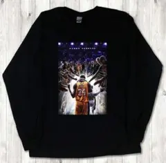 KOBE BRYANT 退場 NBA バスケット　プリント黒 ロンT XL