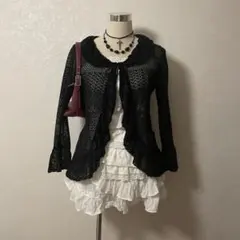 00's ダークコケット　フェアリーグランジ　y2k カーディガン