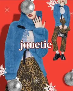 jouetie 完売 新品 2way シャギーベルトカーディガン フード セット