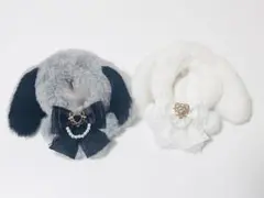 ちびぐるみ　二個セット　ぬい服　着ぐるみ　作家　垂れ耳うさぎ