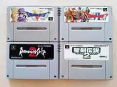 スーパーファミコン訳あり4本セット 動作確認済み