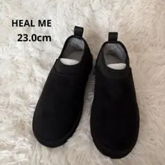 新品 HEAL ME スエード スリッポン ボア ショートブーツ ブラック23