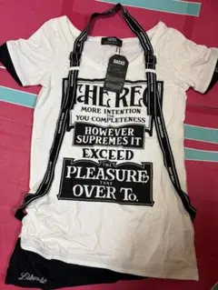 新品タグ付　Backs ホルターベルト付Tシャツトップス　Mのサムネイル
