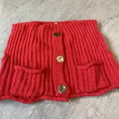 金ボタン ニット