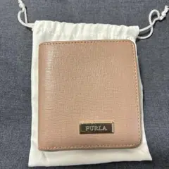 FURLA ピンク 二つ折り財布 ミニ財布