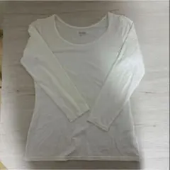 UNIQLO HEATTECH 長袖カットソー 白 XL
