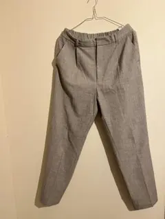 GU ウエストゴム.フック付き　グレー スラックス　XL