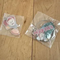 パンどろぼう　めじるし2連チャーム　キーホルダー